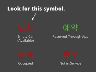 Taxi Signs